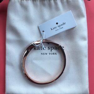 NEW W TAGS- rose gold Kate Spade clasp bracelet
